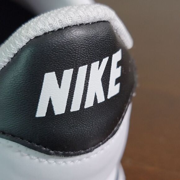 Nike Cortez Leather White Black Kids Sportswear Shoes Sneakers Size 3 Y 3Y New - Picture 12 of 16